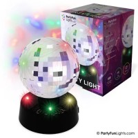 discolamp usb met spiegelbol disco licht