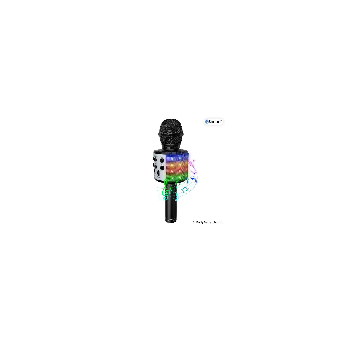 discolamp karaoke microfoon zwart