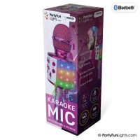 discolamp karaoke microfoon roze