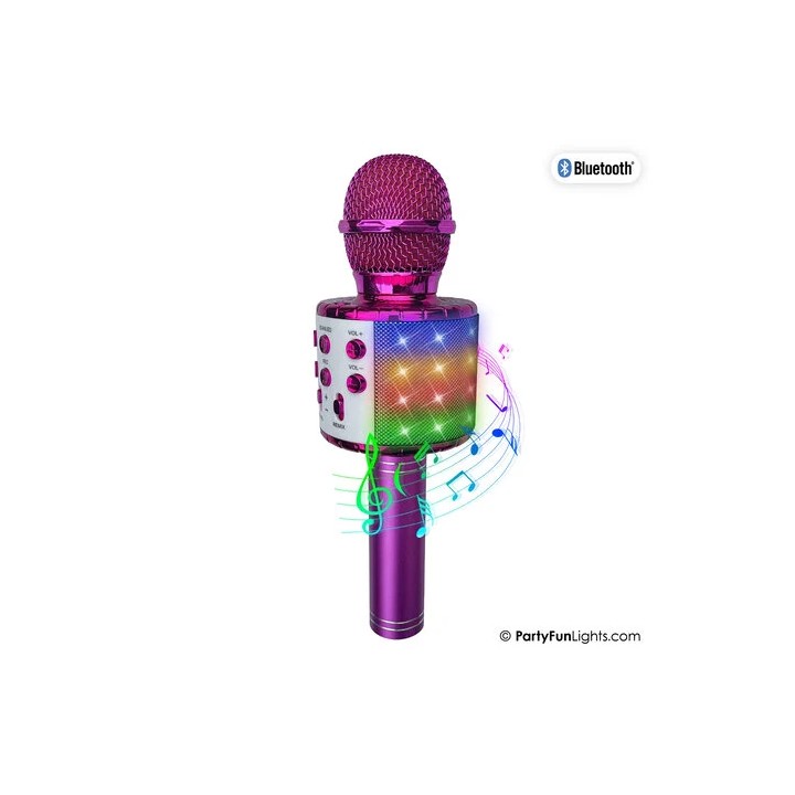 discolamp karaoke microfoon roze