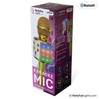discolamp karaoke microfoon goud
