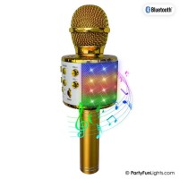 discolamp karaoke microfoon goud