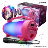 discolamp karaoke booster roze