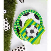 kartonnen bordjes voetbal tafeldecoratie versiering