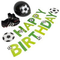 letterslinger happy birthday voetbal versiering kinderfeestje