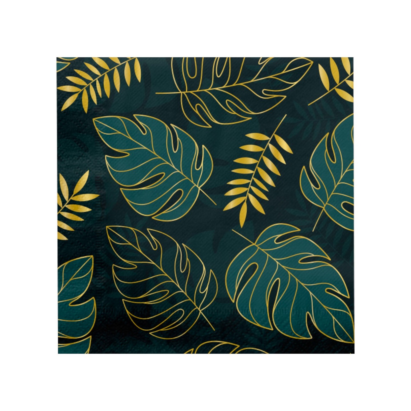 jungle thema versiering servetten palmbladeren