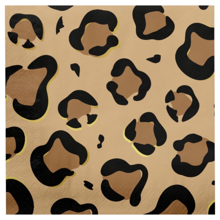 jungle thema versiering servetten luipaard print