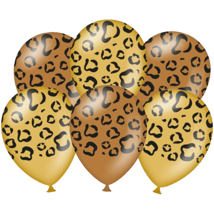 jungle thema versiering latex ballonnen luipaardprint