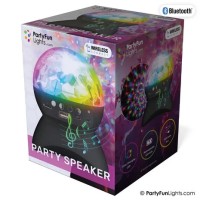 discolamp bluetooth party speaker zwart