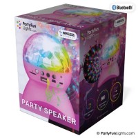 discolamp bluetooth party speaker roze