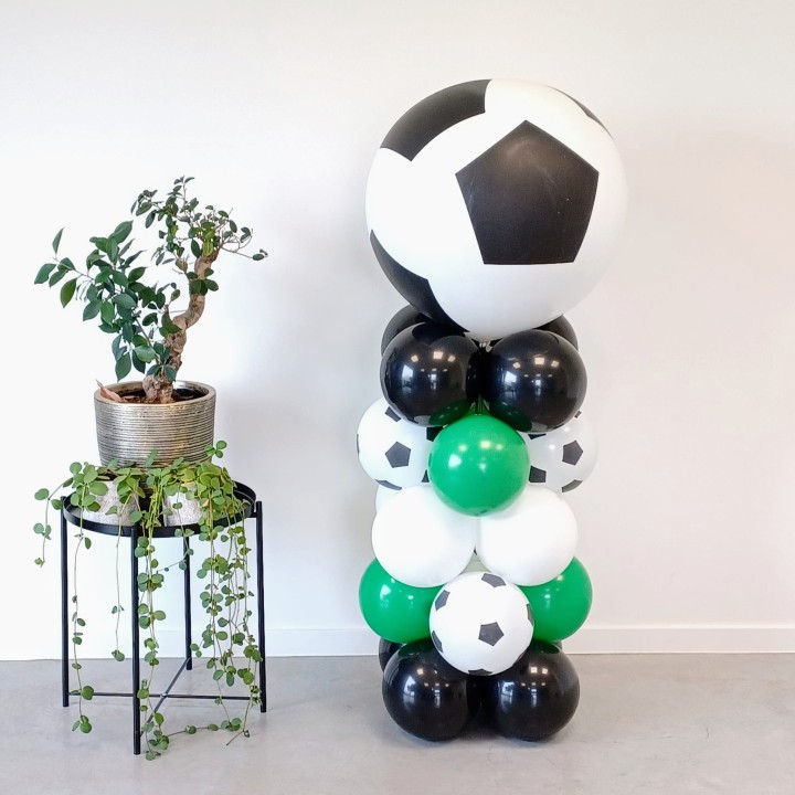 ballonpilaar voetbal ballonnen decoratie