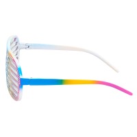 90's feestbril shutter bril regenboog