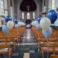 communie helium ballonnen kerk