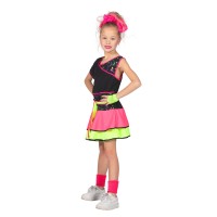 80's kleedje fluo neon kinderen