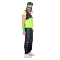 80's foute trainingspak fluo neon outfit