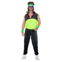 80's foute trainingspak fluo neon outfit