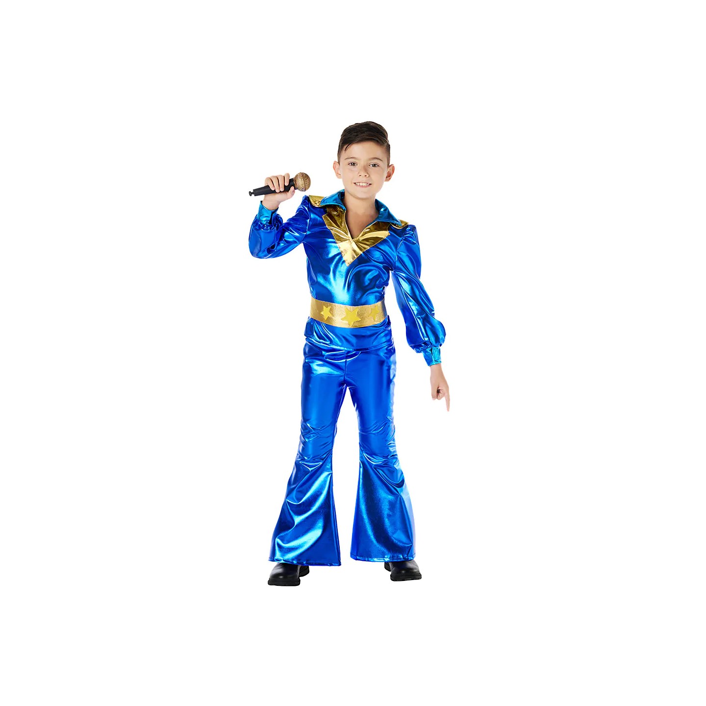 disco outfit kinderen blauw