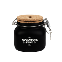 cadeau spaarpot met tekst adventure