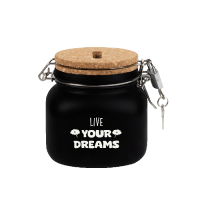 cadeau spaarpot met tekst live your dreams