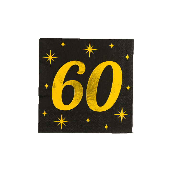 Verjaardag servetten classy party 60 jaar