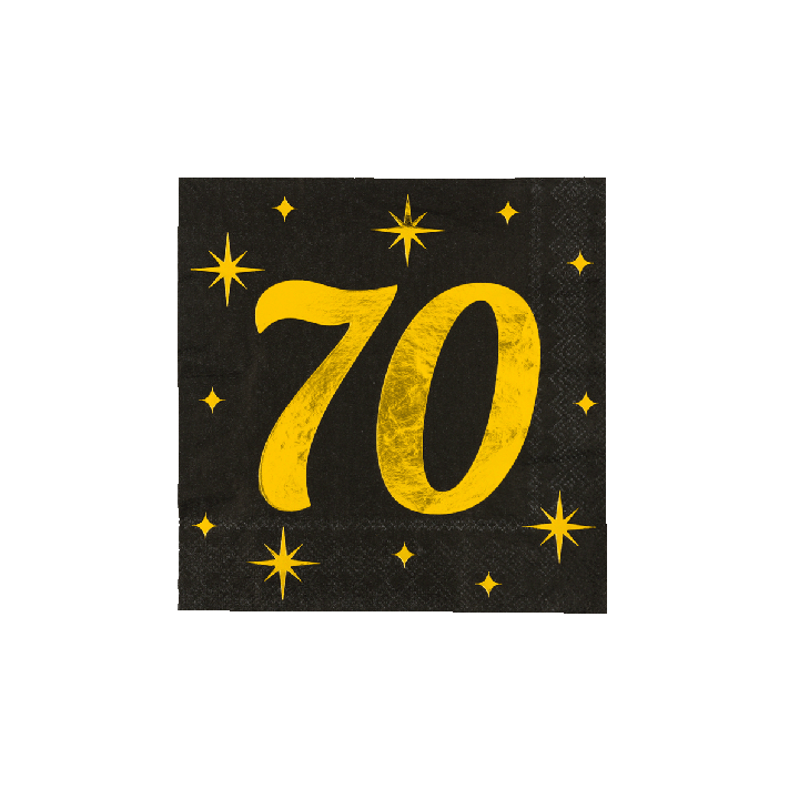 Verjaardag servetten classy party 70 jaar