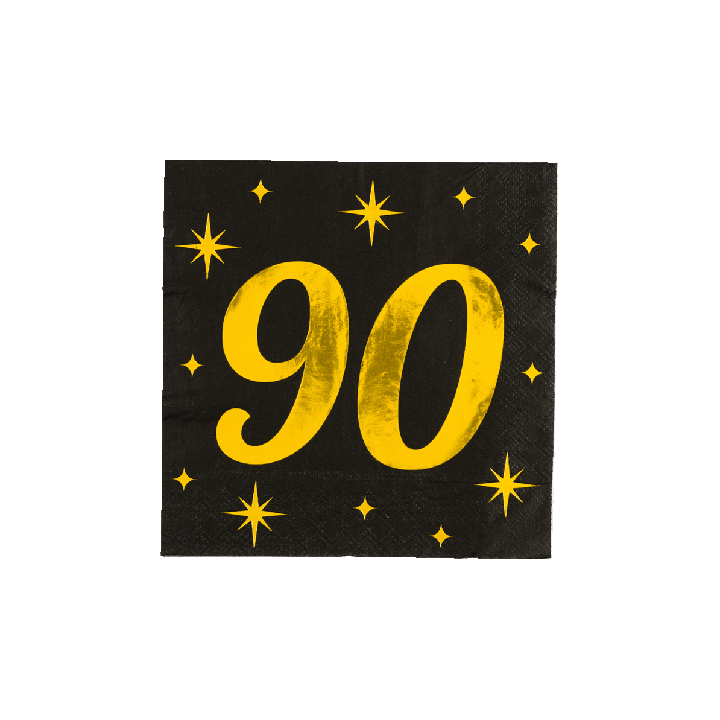 Verjaardag servetten classy party 90 jaar