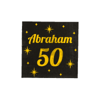 Verjaardag servetten classy party 50 jaar Abraham