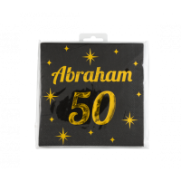 Verjaardag servetten classy party 50 jaar Abraham