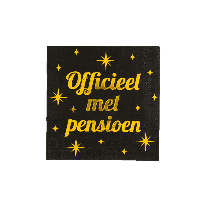 Servetten classy party pensioen