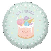 folieballon cupcake happy birthday folie ballon