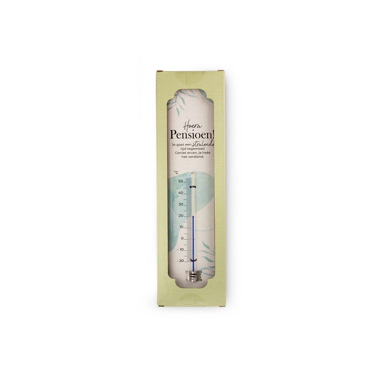 pensioen cadeau thermometer