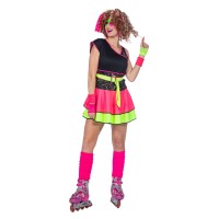 fluo 80's jurkje neon outfit dames