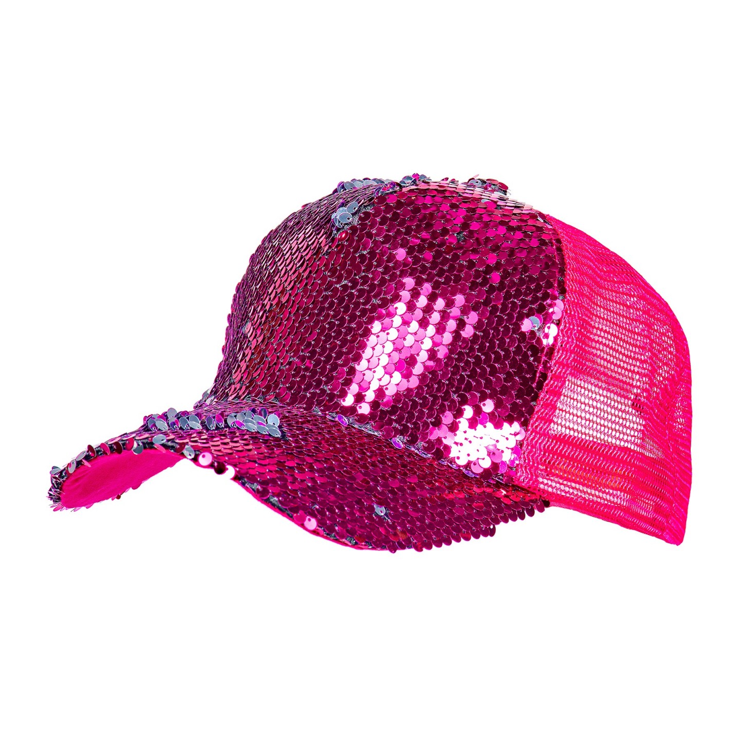 baseball pet cap pailletten roze