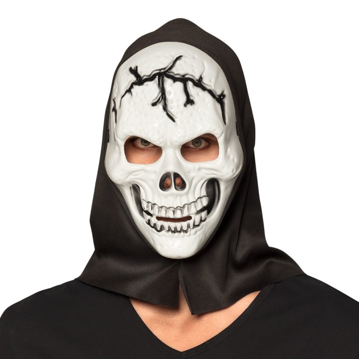 Halloween masker skelet met kap