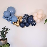 ballondecoratie communie ballonnen blauw