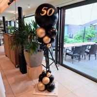 ballonpilaar 50 jaar ballondecoratie