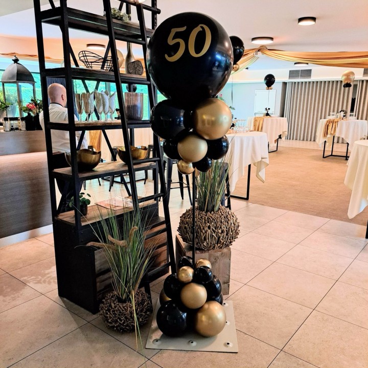 ballonpilaar 50 jaar ballondecoratie