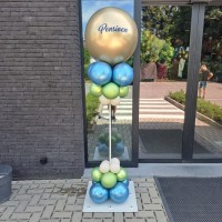 pensioen ballondecoratie met naam