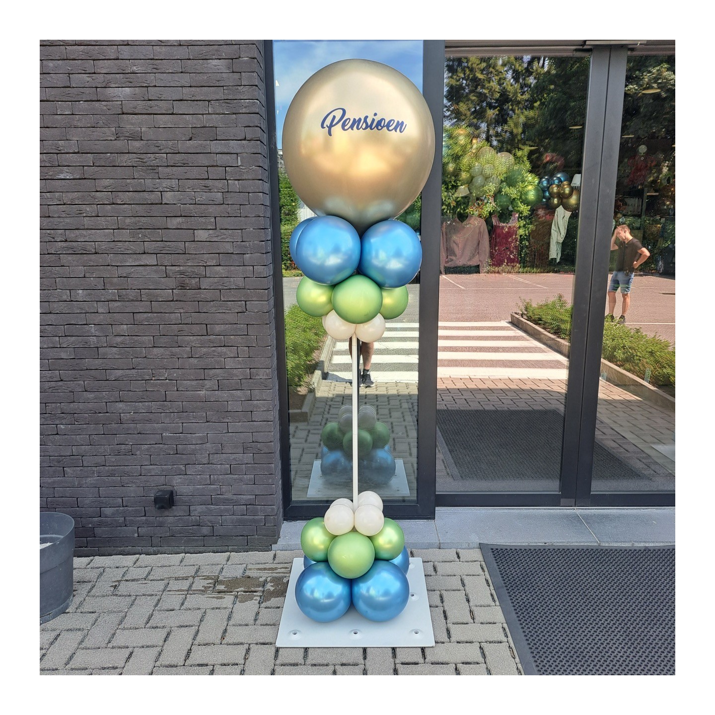 pensioen ballondecoratie met naam