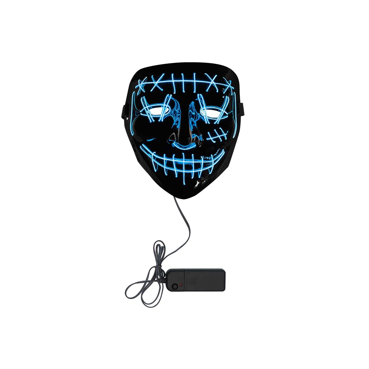 lichtgevend killer smile masker LED licht blauw