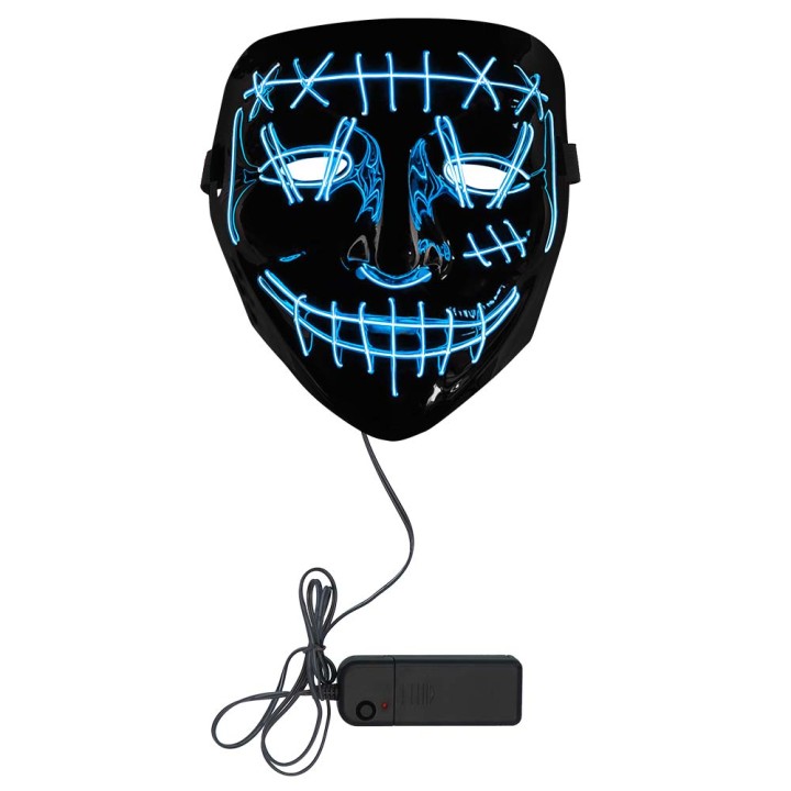 lichtgevend killer smile masker LED licht blauw