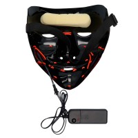 lichtgevend killer smile masker LED licht rood