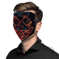 lichtgevend killer smile masker LED licht rood