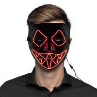 lichtgevend killer smile masker LED licht rood