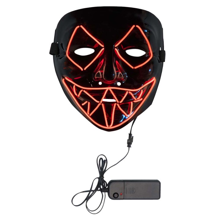 lichtgevend killer smile masker LED licht rood