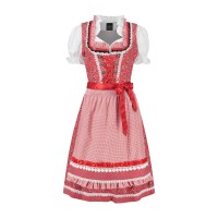 dirndl tiroler outfit dames rood