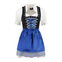 sexy dirndl tiroler jurkje blauw