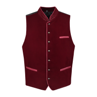 tiroler trachten gilet rood fluweel vest