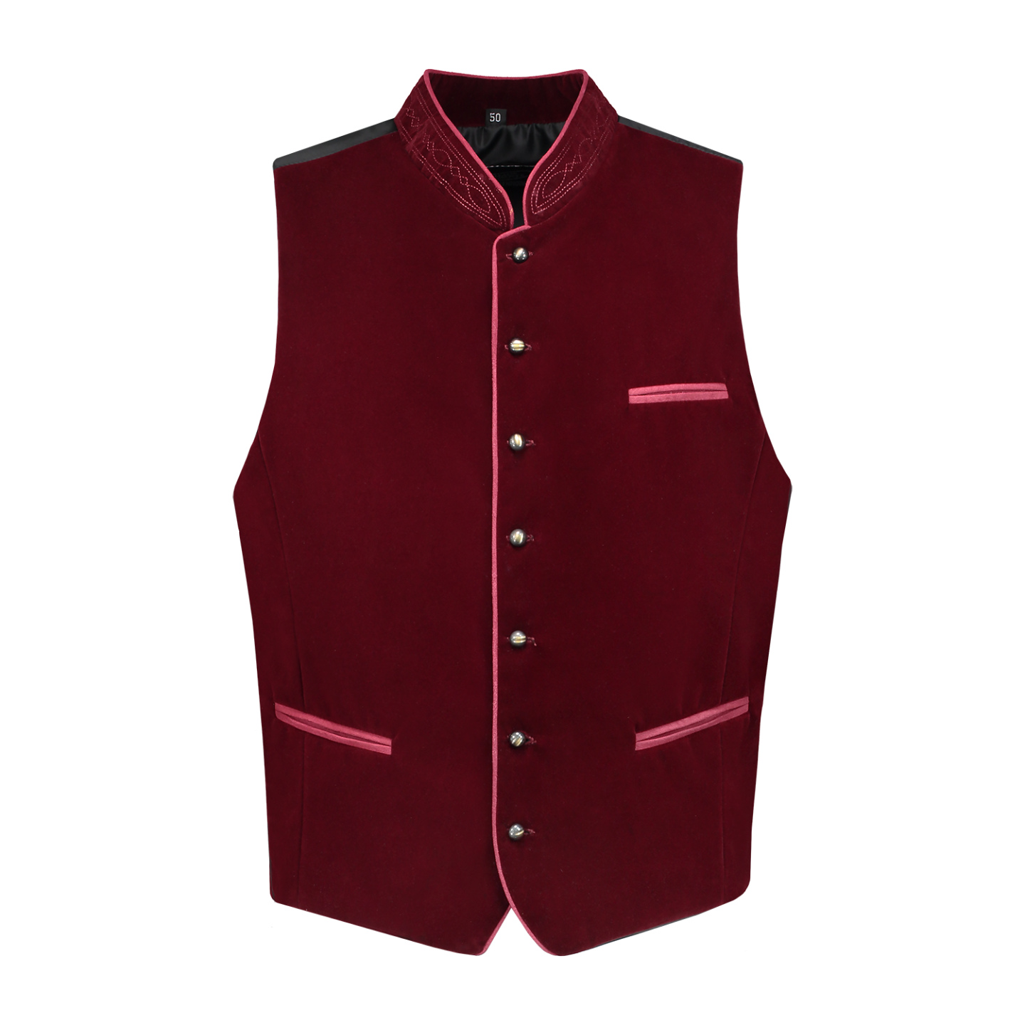 tiroler trachten gilet rood fluweel vest