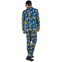 crazy print kostuum banana heren outfit